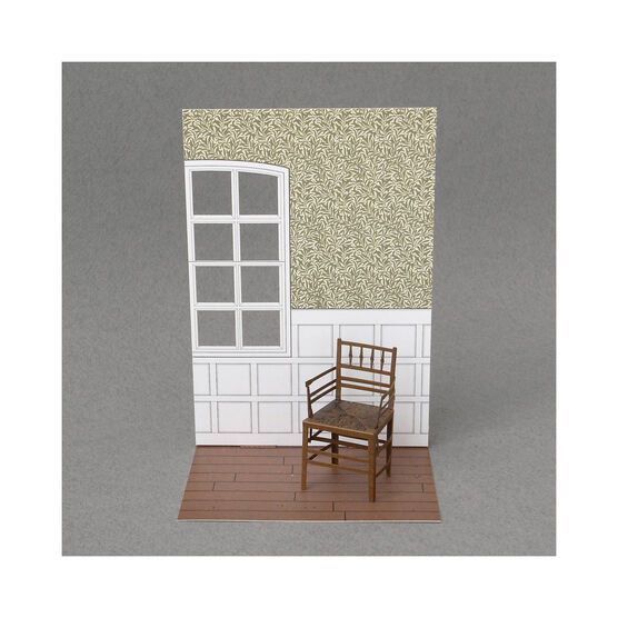 Miniature model chair kit: 001 Sussex armchair c.1860, Morris & Co.